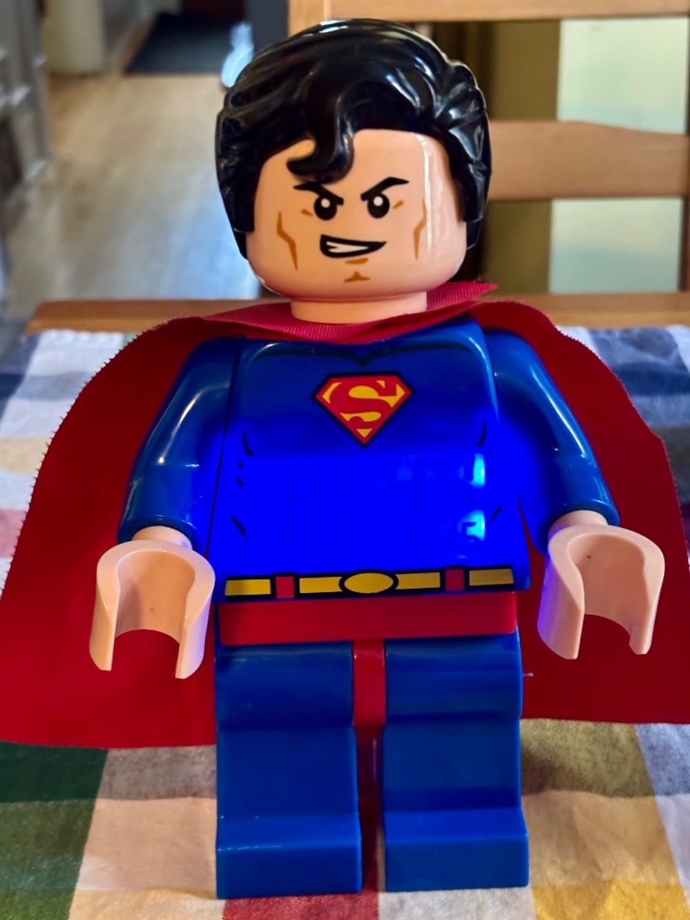 LEGO DC Super Heroes "SUPERMAN" Figure Alarm CLOCK. EXCELLENT condition. - Picture 2 of 5